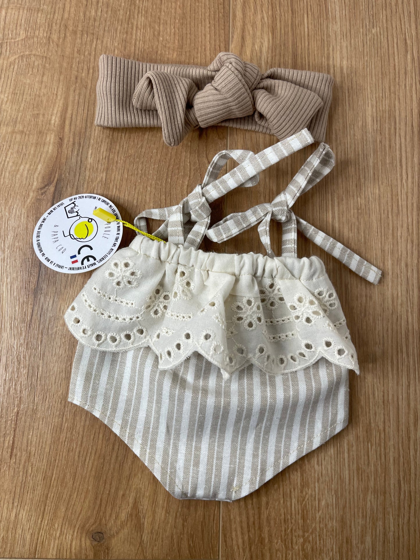 Barboteuse Sable avec bandeau