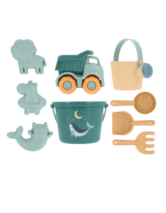Set de Jouets de Plage Whale Teal