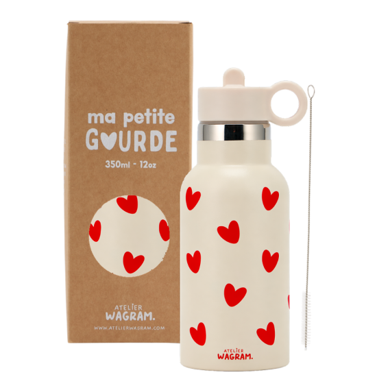 Gourde Cœurs Rouges