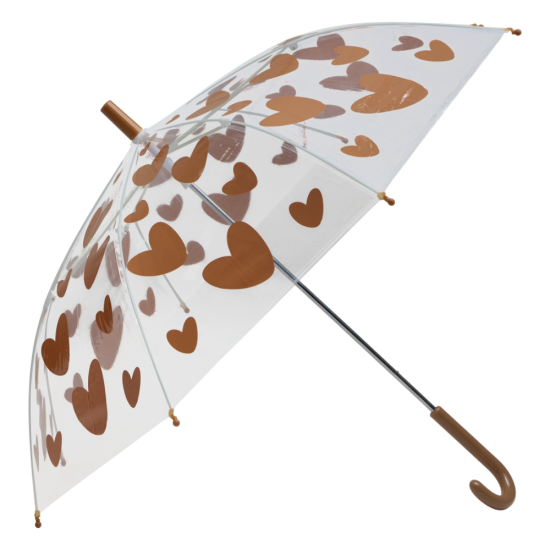 Parapluie Cœurs Marron