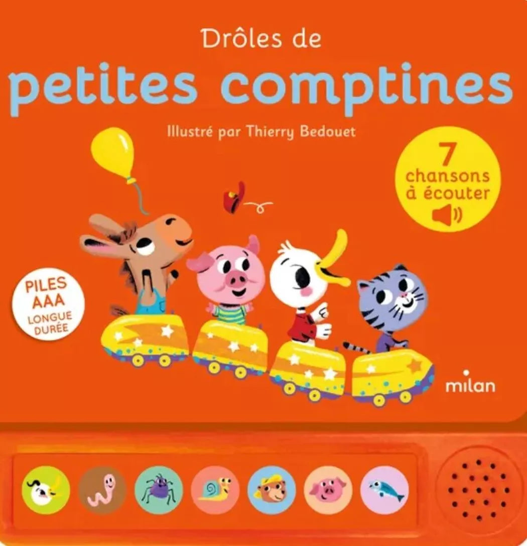 Livre sonore Drôle de petites comptines
