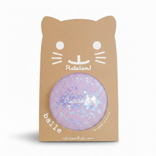 Balle mini shiny 10 cm Violet