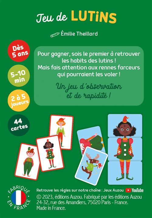 JEU DE CARTES - JEU DE LUTINS