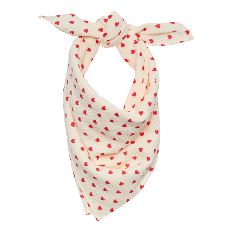 Foulard Cœurs Rouges