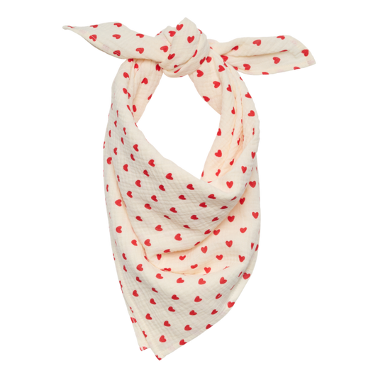 Foulard Cœurs Rouges